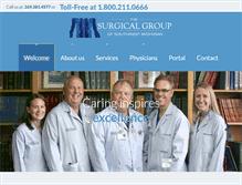 Tablet Screenshot of mysurgicalgroup.com